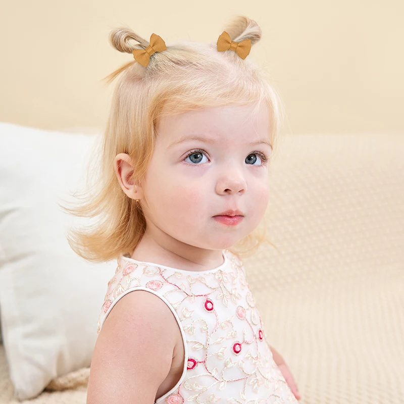 20 قطعة/المجموعة طفل الفتيات مقاطع الشعر لا تؤذي غطاء الرأس الشعر طفل رضيع Lanugo دبوس الشعر البوق الأميرة أغطية الرأس إكسسوارات الشعر