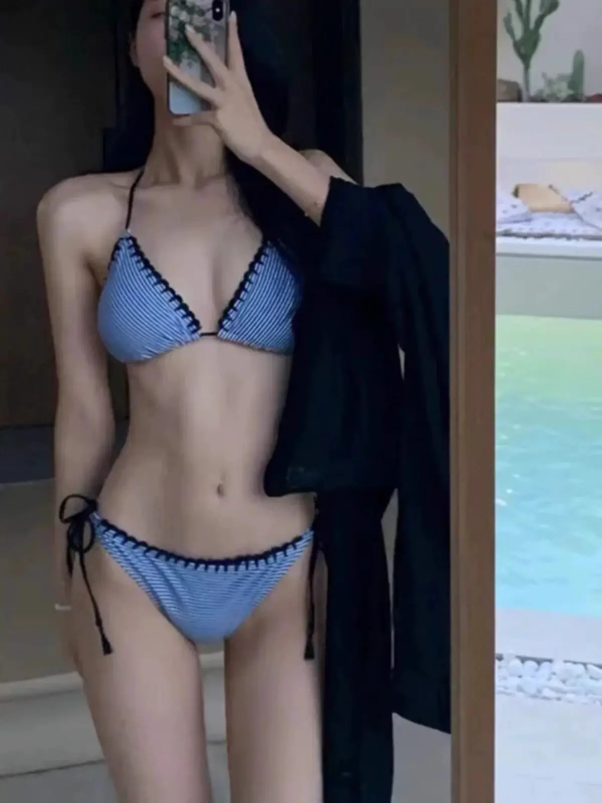 

Летний женский комплект бикини с высокой талией и завязками на шее, 2 предмета, с эффектом пуш-ап, сексуальный, в богемном стиле, с праздничным принтом