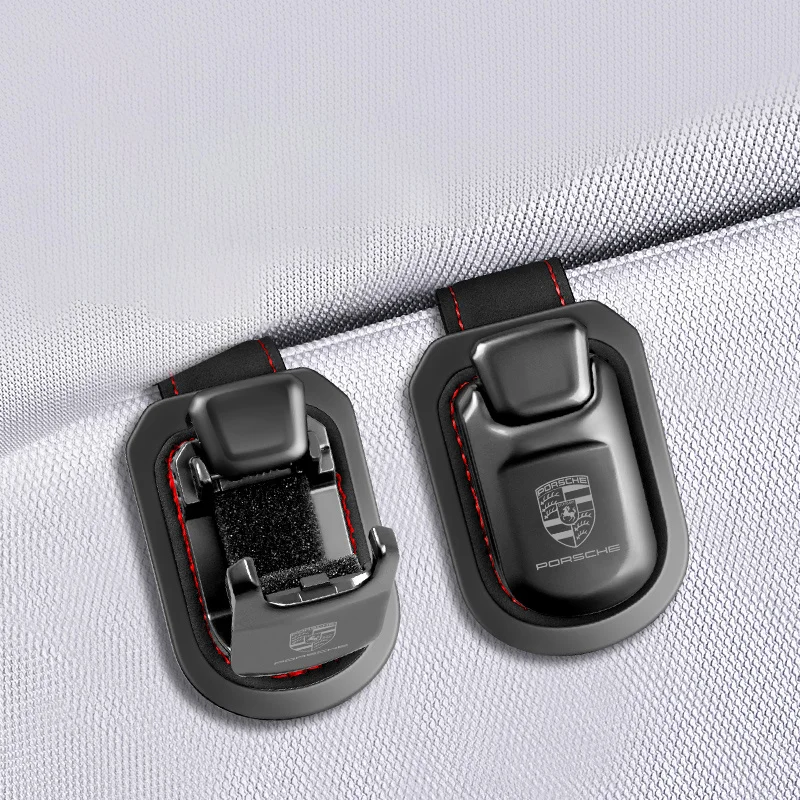 New Multi Function Car Glasses Clips Sunglasses Storage Holder For Porsche 911 Cayenne-GT Panamera Macan Boxster Carrera 928 968