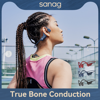 Sanag A5X True Bone Conduction Earphone Open Ear Bluetooth Wireless Sport Headphones Waterproof Headset 3D Stereo Sound