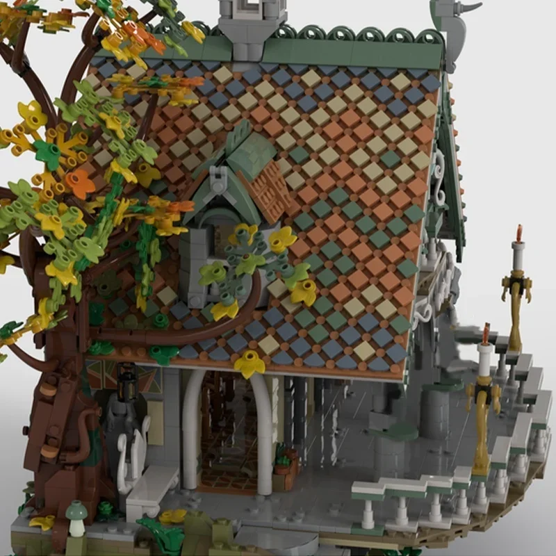 3660 pz MOC La Casa dell'Ultimo Hobbit e Modellini Giocattolo, Blocchi da Costruzione, Architettura, Regalo di Natale, Idea Fai da Te, Mattoncini Educativi