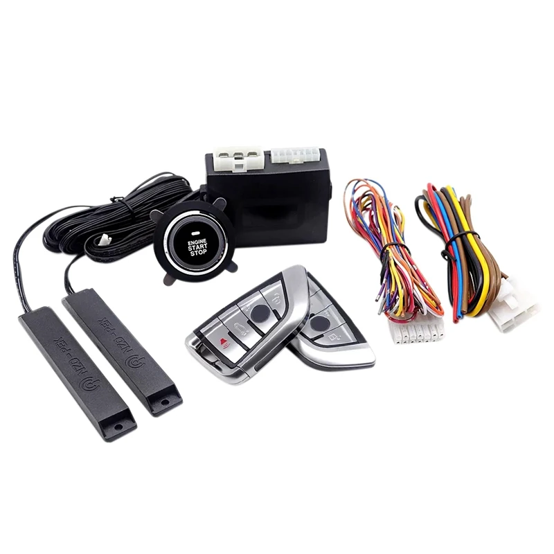 

Car Ignition System Remote Start Kit Keyless Entry Central Lock Kit One-Key Start-Stop Button Mobile APP Control