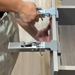 Fast Press Drawer Clamp, Panel Adjustable Telescopic Woodworking Special Installation Panel Auxiliary Fixed Clamp Holder