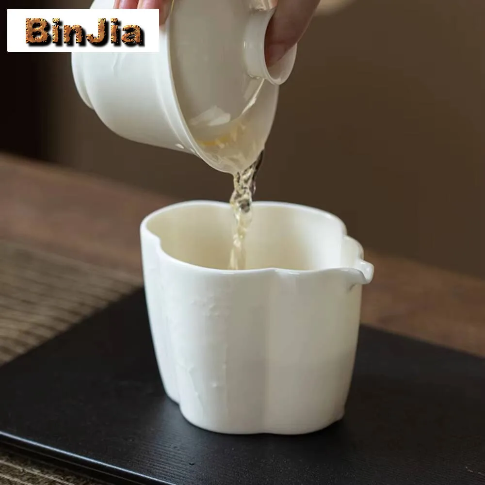 190 مللي الأغنام الدهون اليشم الأبيض الخزف إبريق الشاي اليدوية الإغاثة تشا هاي العدالة كوب الصينية مجموعة لوازم الديكور الحلي #6