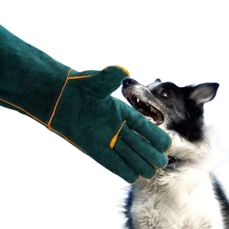 Anti-Biss-Sicherheitshandschuhe, Leder, Haustiergriff, Beißen, Schutzhandschuhe zum Fangen von Hunden, Katzen, Reptilien, Tier, Greifen, Trainingshandschuhe
