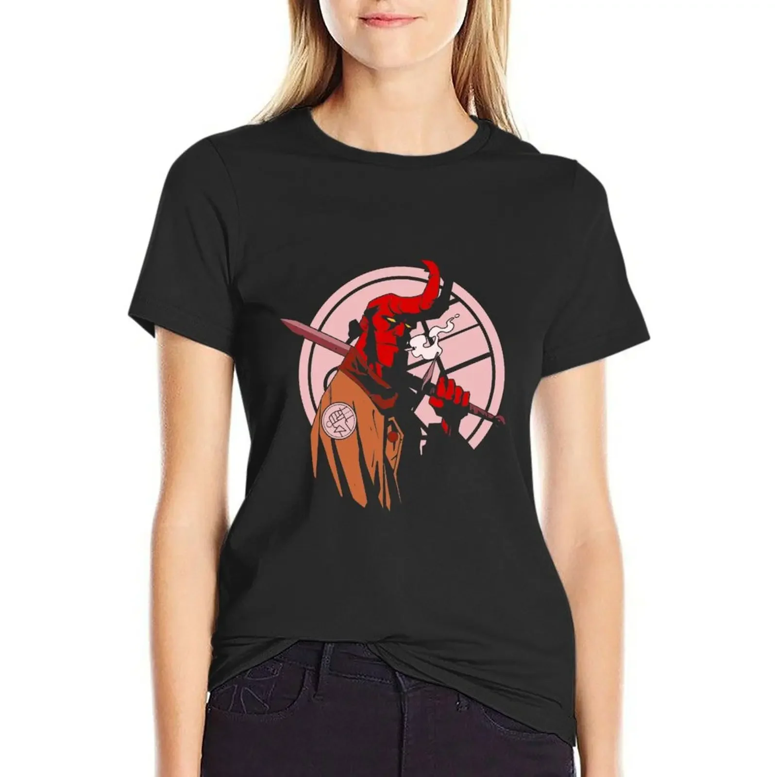 

Hellboy T-Shirt kawaii clothes quick drying oversized Aesthetic clothing woman t shirt