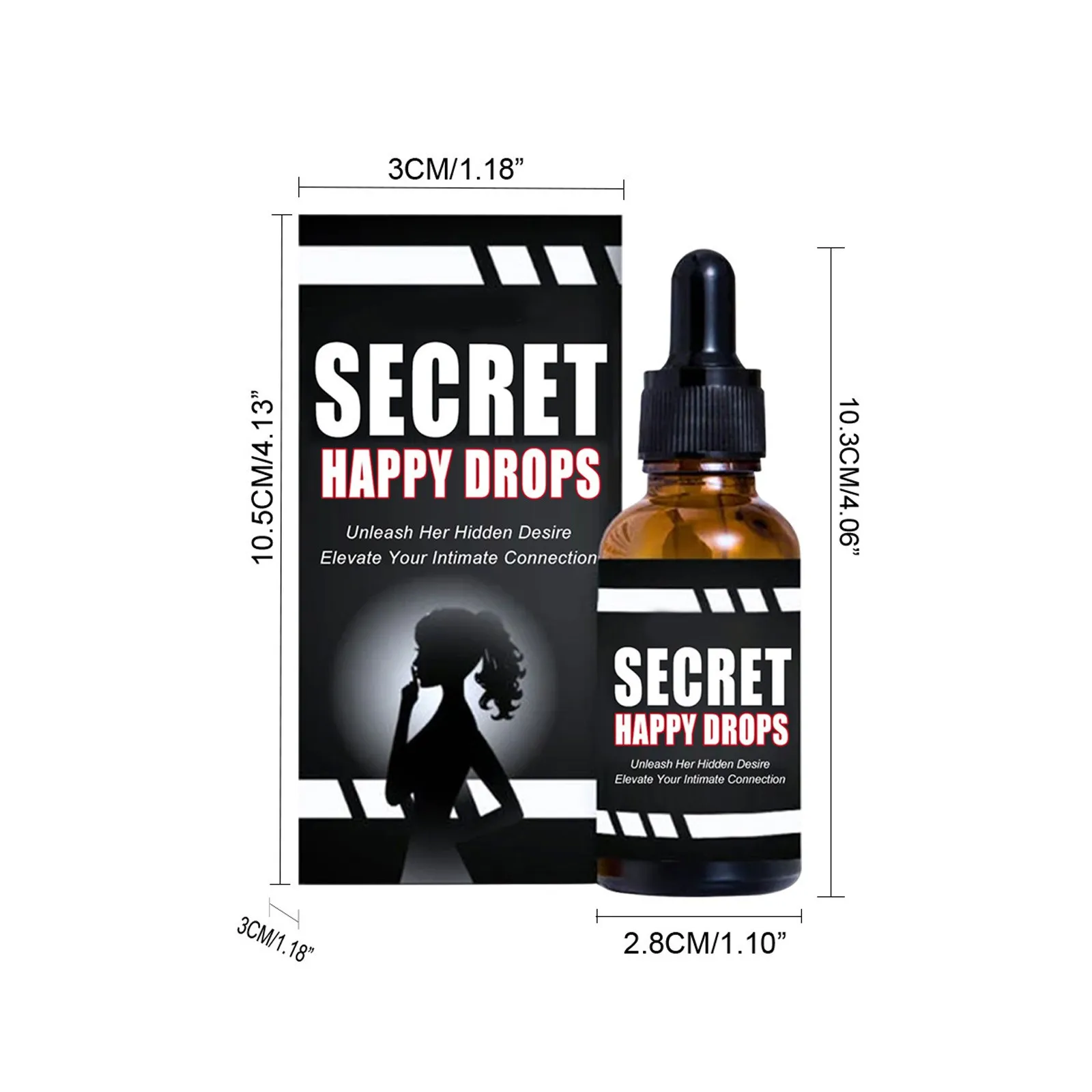 30ml Body Care Drops Body Health Vitality Physical And Mental Pleasure Secret-Happiness Drops Festival Gifts New Effective