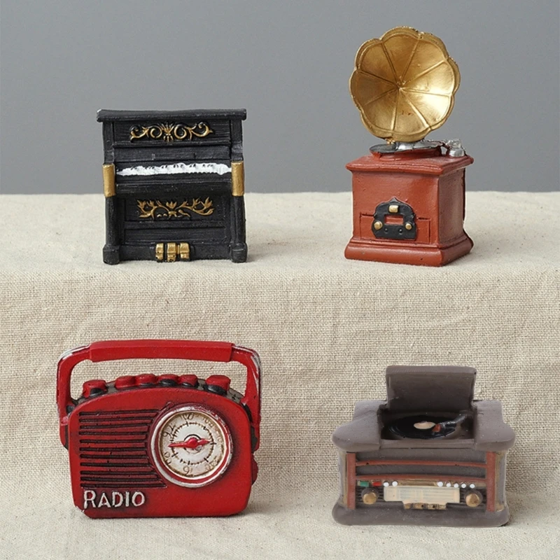 Nuevo Fotografía recién nacido accesorios bebé Retro Vintage Prop Radio estudio foto accesorio Material resina para