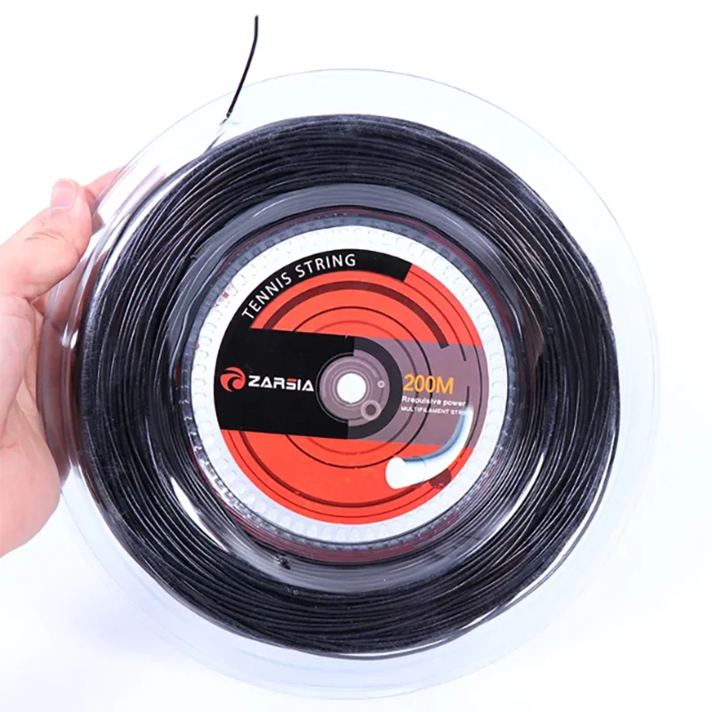 

ZARSIA Nylon Tennis String Large Reel for Beginners High-Elastic and Durable Soft Wire 200m 1.30mm Diameter
