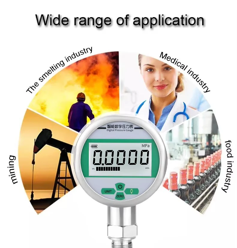 Digital Vacuum Calibration Electric Pressure Gauge Elitech Test Pressure Gauge for Hvac R Technicians