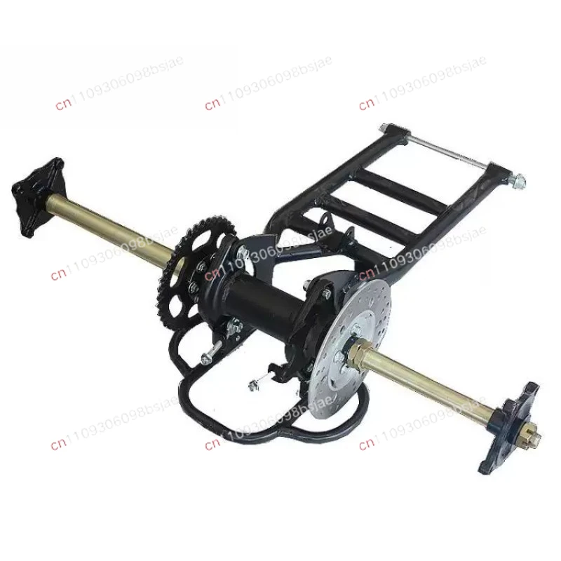 Three-wheeled motorcycle modified four-wheeled kart beach car rear axle suspension rear axle lengthened rear flat fork 81cm long