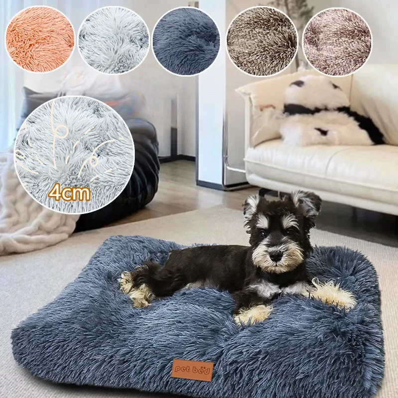 

Thick Dog Sleeping Mat Warm Winter Pet Bed Mattress Puppy Cat Sofa Blanket for Small Large Dogs Cats Kennel Washable 개 침대