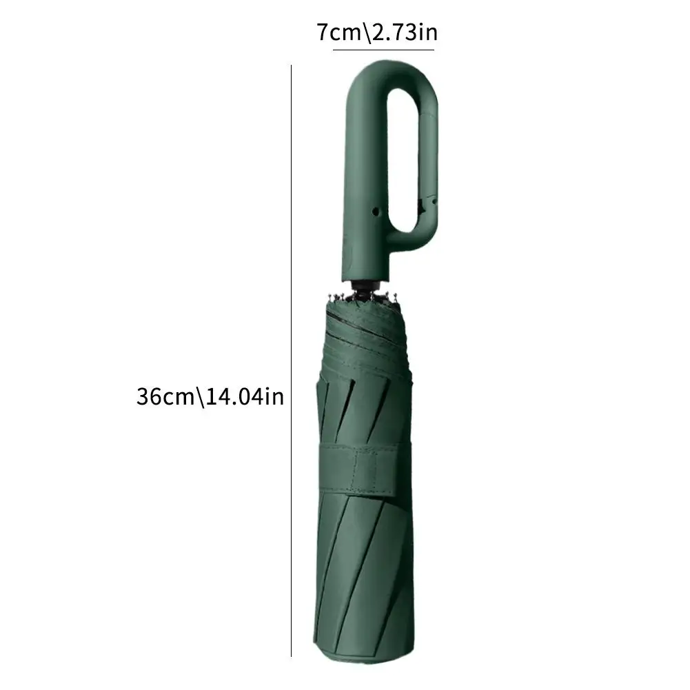 مظلة بإبزيم 23 بوصة 10 عظام كبيرة مظلة أوتوماتيكية بالكامل مظلة قابلة للطي للحماية من الشمس لكل من المطر وأشعة الشمس #2