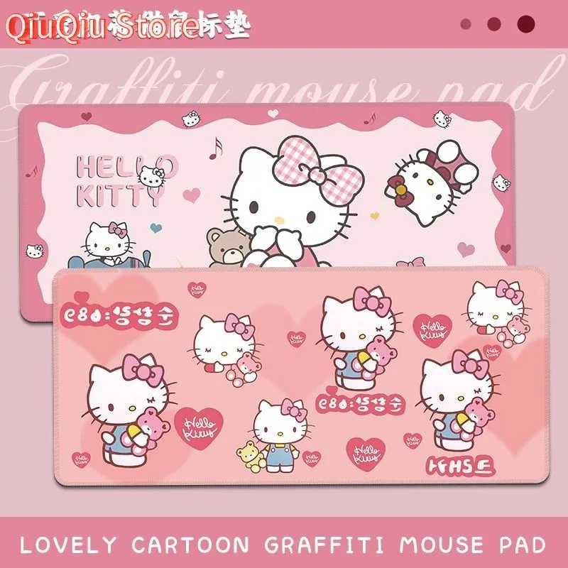

Hellokitty Mouse Pad ins Style Girl Girl Heart Custom Desk Pad Hello Kitty Seaming Wristband