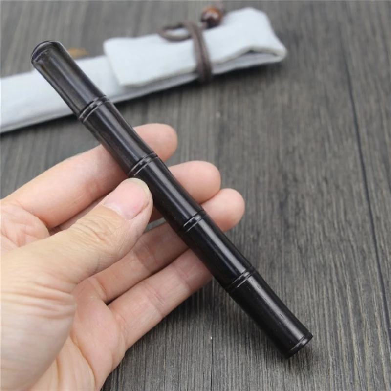 high-end-ebony-bamboo-style-fountain-pen-f-05mm-tip-with-stainless-steel-nib-high-end-craftsmanship-writing-stationery-supplies