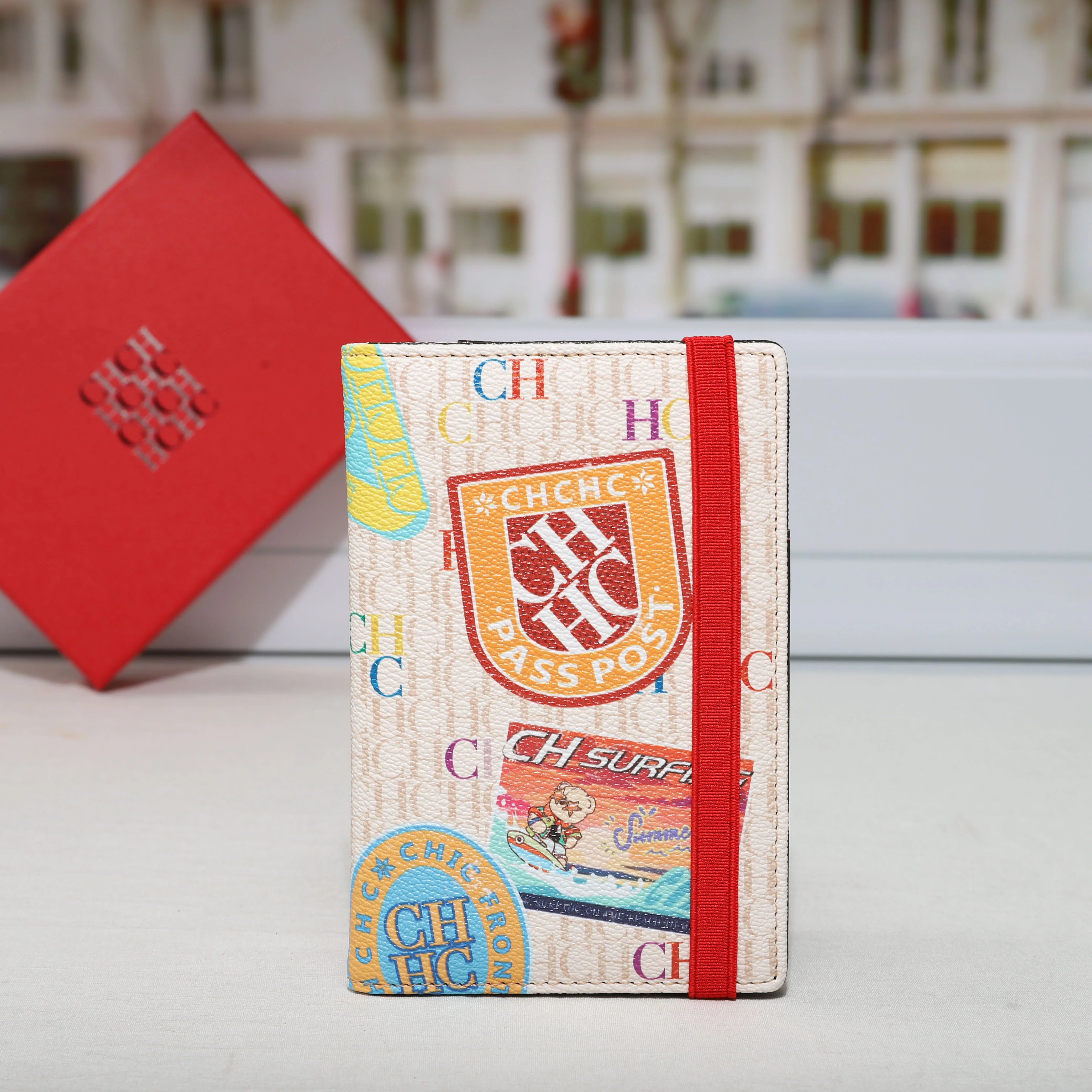 CH Brand Letter Printed Fashion Card Bag Fashionable Multifunctional 2025 New Travel Creative Women's Passport Wallet image 4