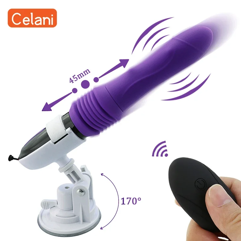 

Automatic Thrusting Sex Machine Telescopic Dildo Vibrator Vaginal Massage Orgasm G Spot Stimulation Adult Female Toy Masturbator