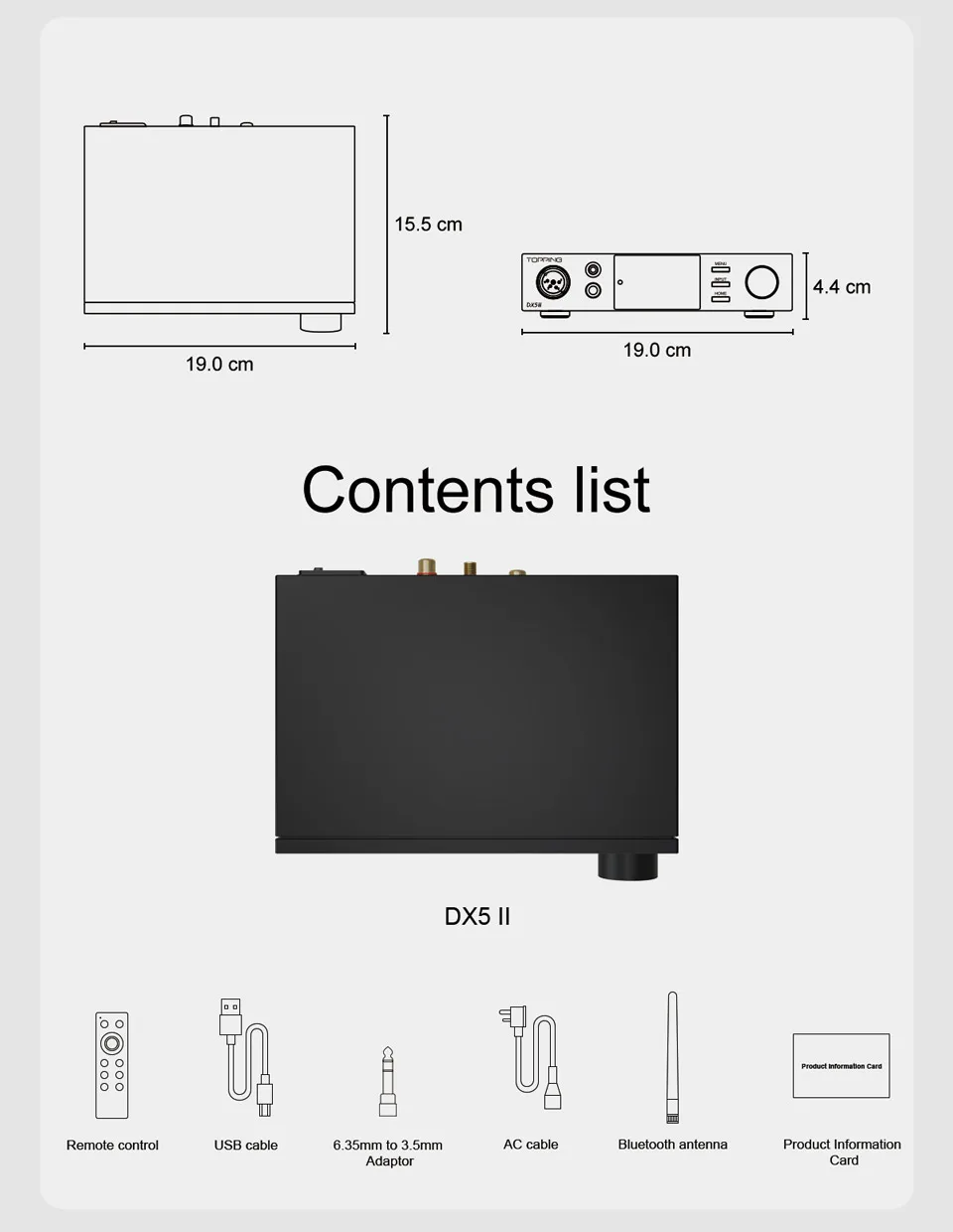 New TOPPING DX5 II Fully Balanced DAC&Headphone Amp Combo ES9039Q2M X2 10-band High-Precision PEQ BT 5.1 Support LDAC