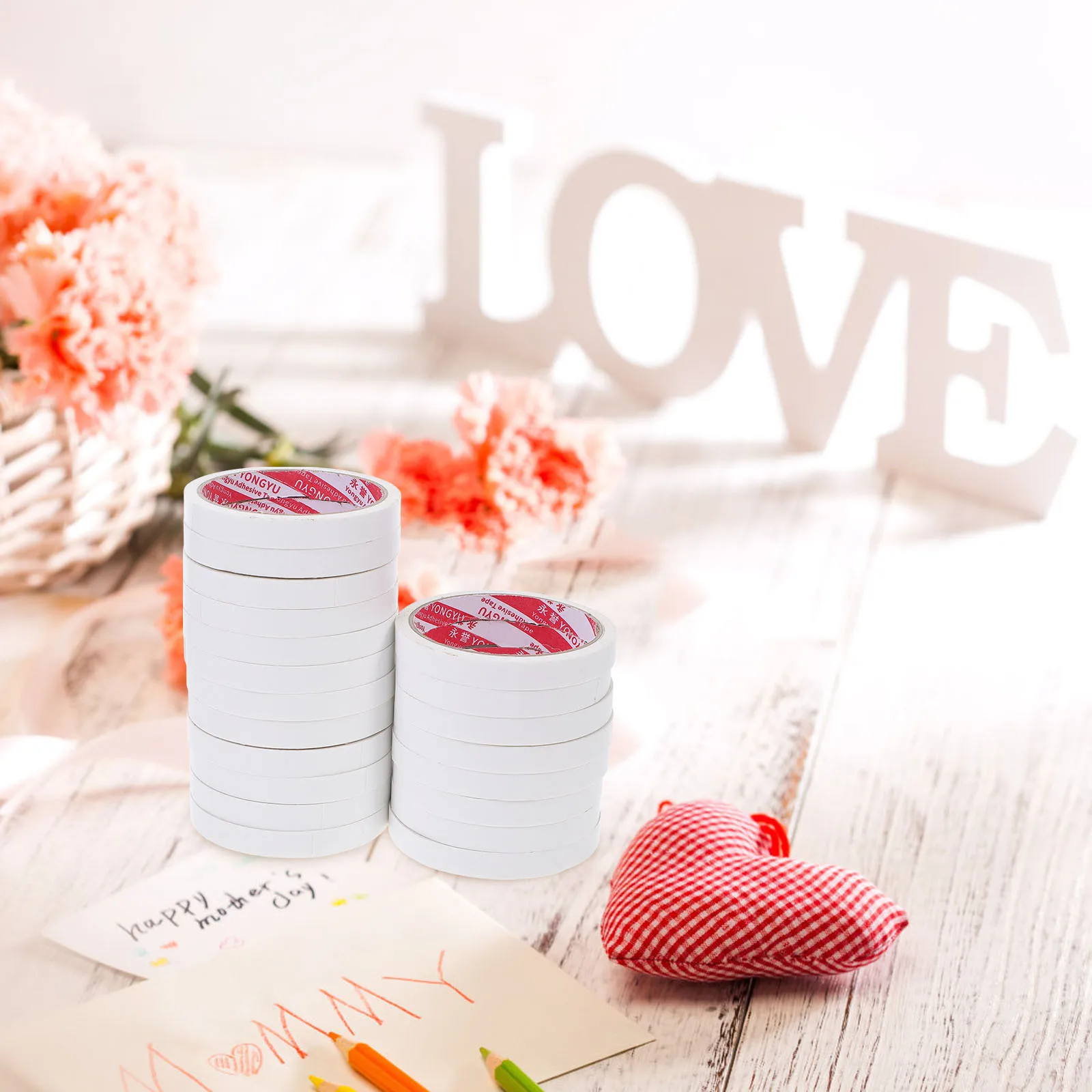 

20Pcs Double Sided Tape Strong Adhesive Crafting Scrapbooking Card Making Photo Albums DIY Projects Double Sided Tape