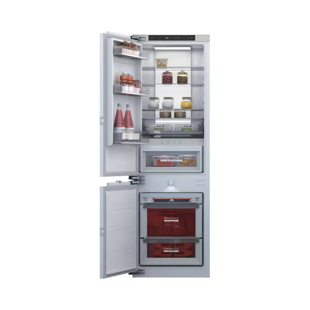 Factory Custom 275L Dual Zone Quick Cooling and Freezing Intergrated Built-in Fridge Freezer Home