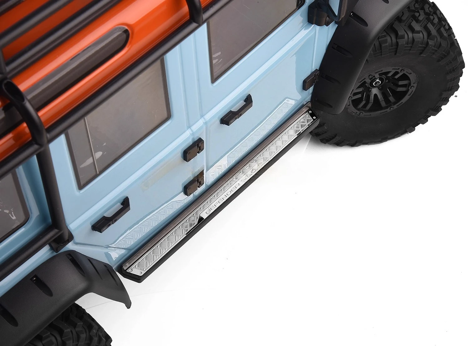 مقلد المعادن الجانب دواسة ورقة الزخرفية ل 1/10 RC الزاحف سيارة MJX H8H لاند روفر المدافع الملحقات