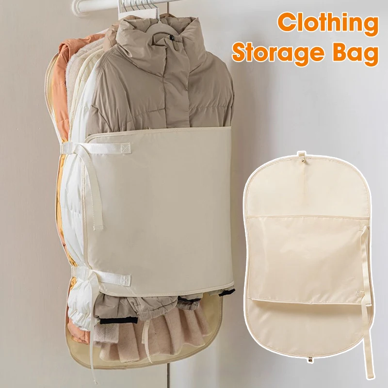 

Oxford Cloth Clothing Compression Board Large Capacity Folding Clothes Dust Cover Dust-proof Space Saving Suit Cover Storage Bag