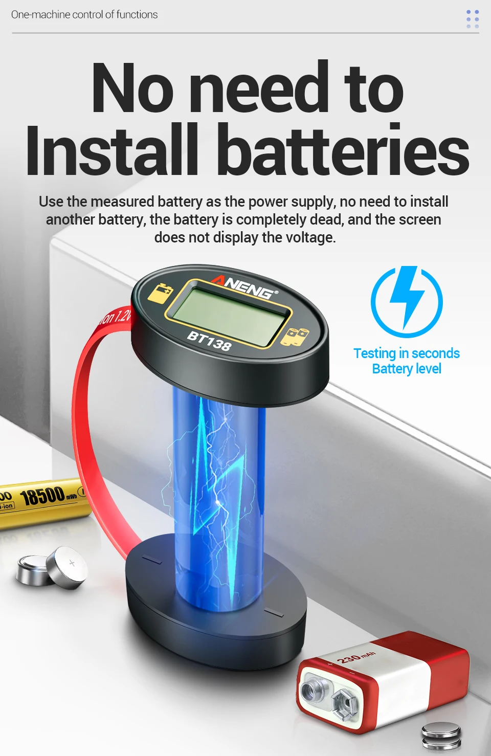 Präzisions-Detektionskit RT01 Kfz-Relais-Tester, gepaart mit BT138 Batterietester, universelles Diagnose- und Wartungswerkzeug – Detail 18