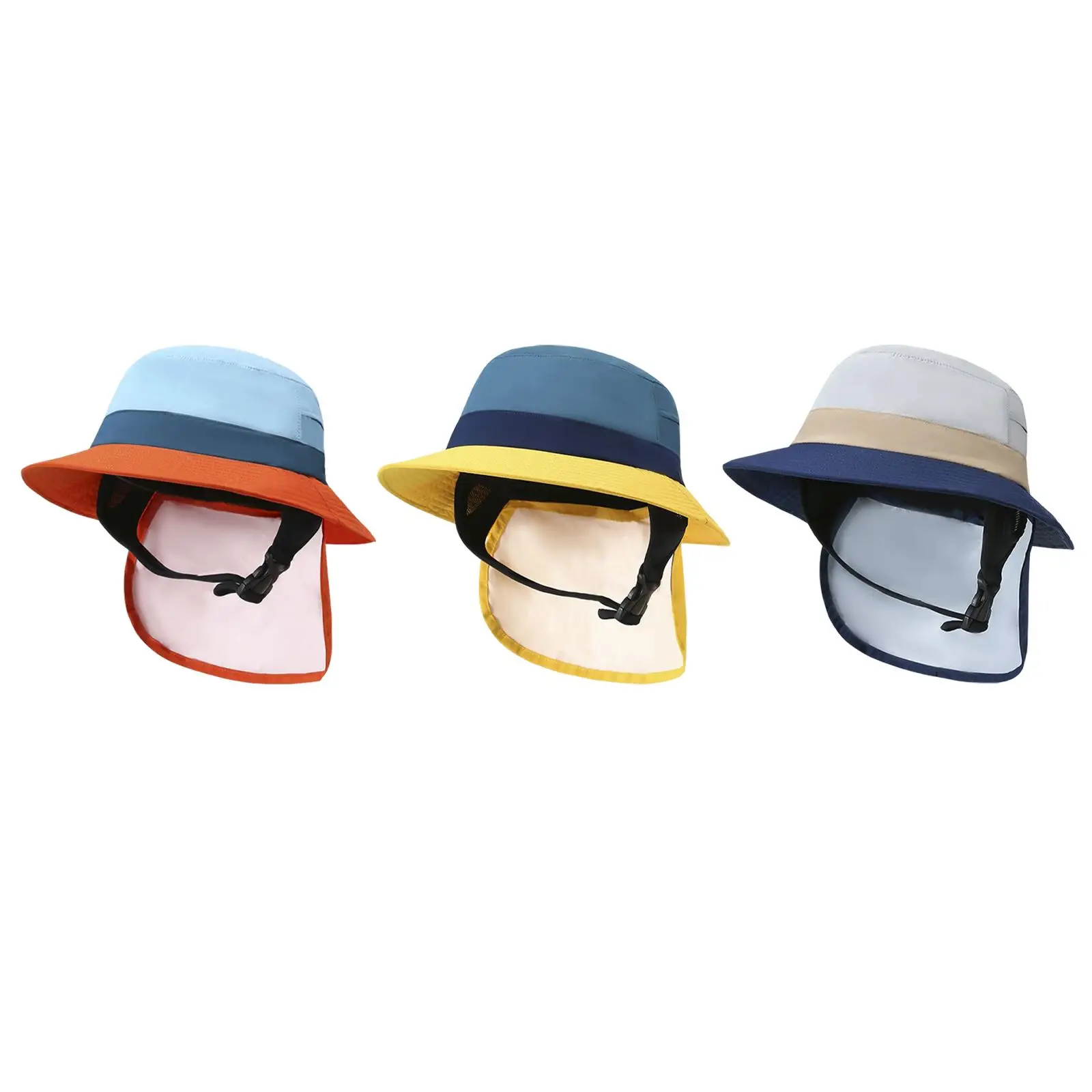 قبعة دلو لركوب الأمواج مع حماية لأشرطة الذقن لركوب الدراجات للرجال والنساء