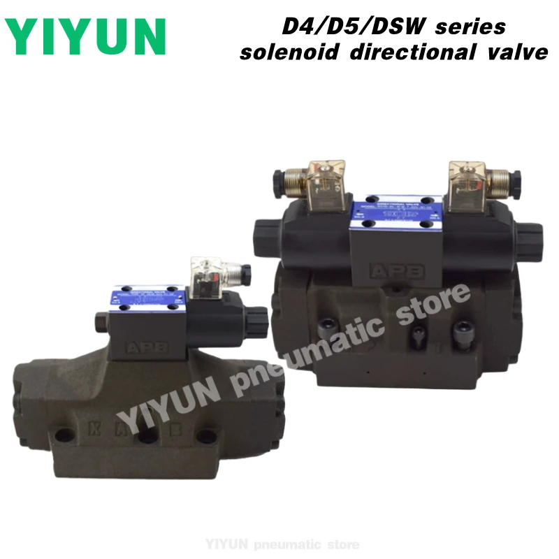 D4,D5-04,06-2B2,3C4,3C60 YIYUN pneumatic element Solenoid directional valve, electro-hydraulic valve D4 D5 series