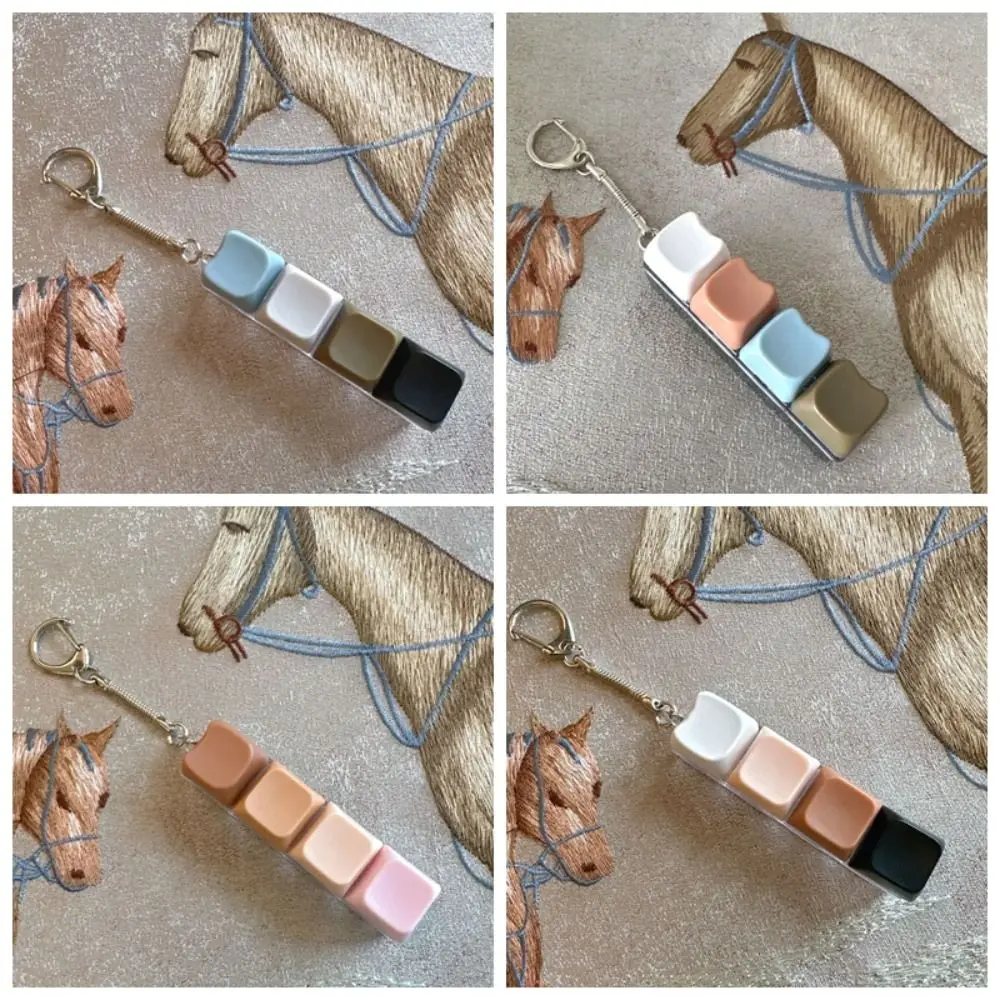Relaxing 4 Keys Pinch Toy DIY Keyboard Keycap Finger Keyboard Cap Relief Stress Keys Button Clicker Toy Adult