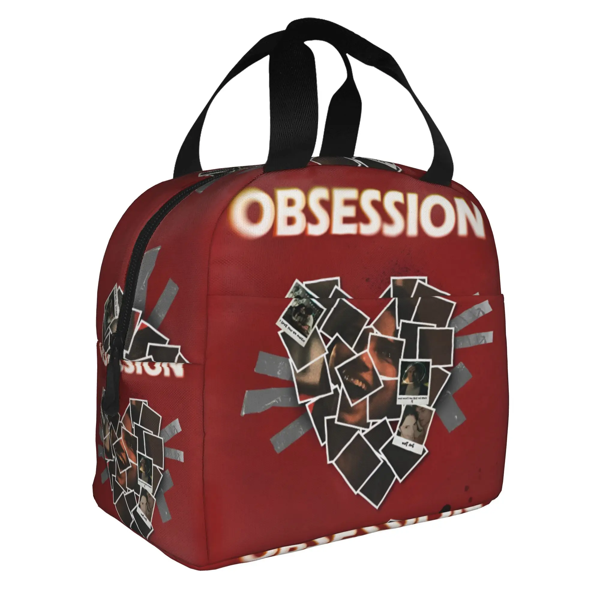 O-Obsessions Insulated Lunch Bag for Women Waterproof Scary Film Cooler Thermal Lunch Box School