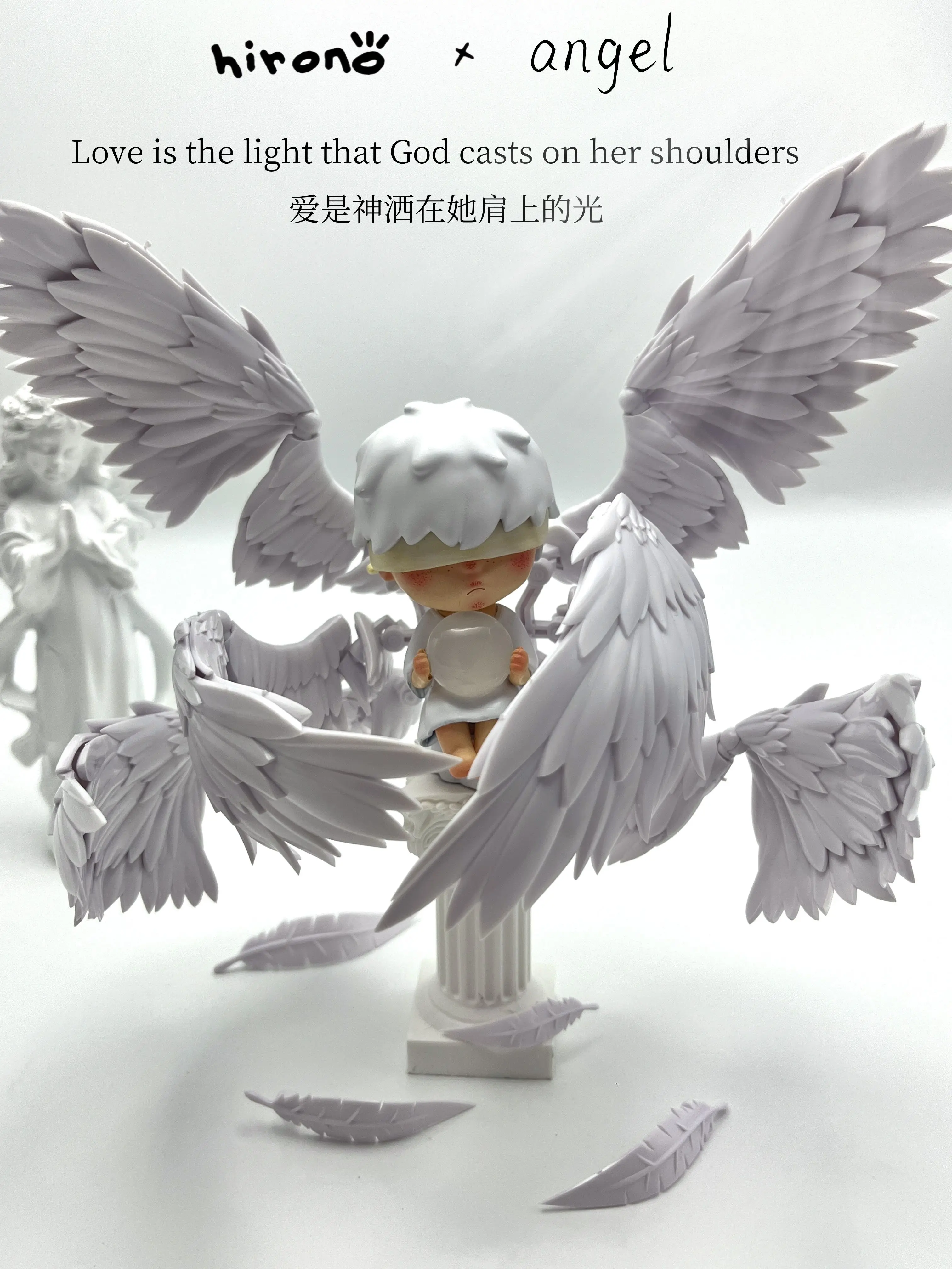 Anime Figure Genuine Handwork Ono Angel Baby Diy Ornament With Gift Box Essential Toys Festival Atmosphere Birthday Toy Gifts