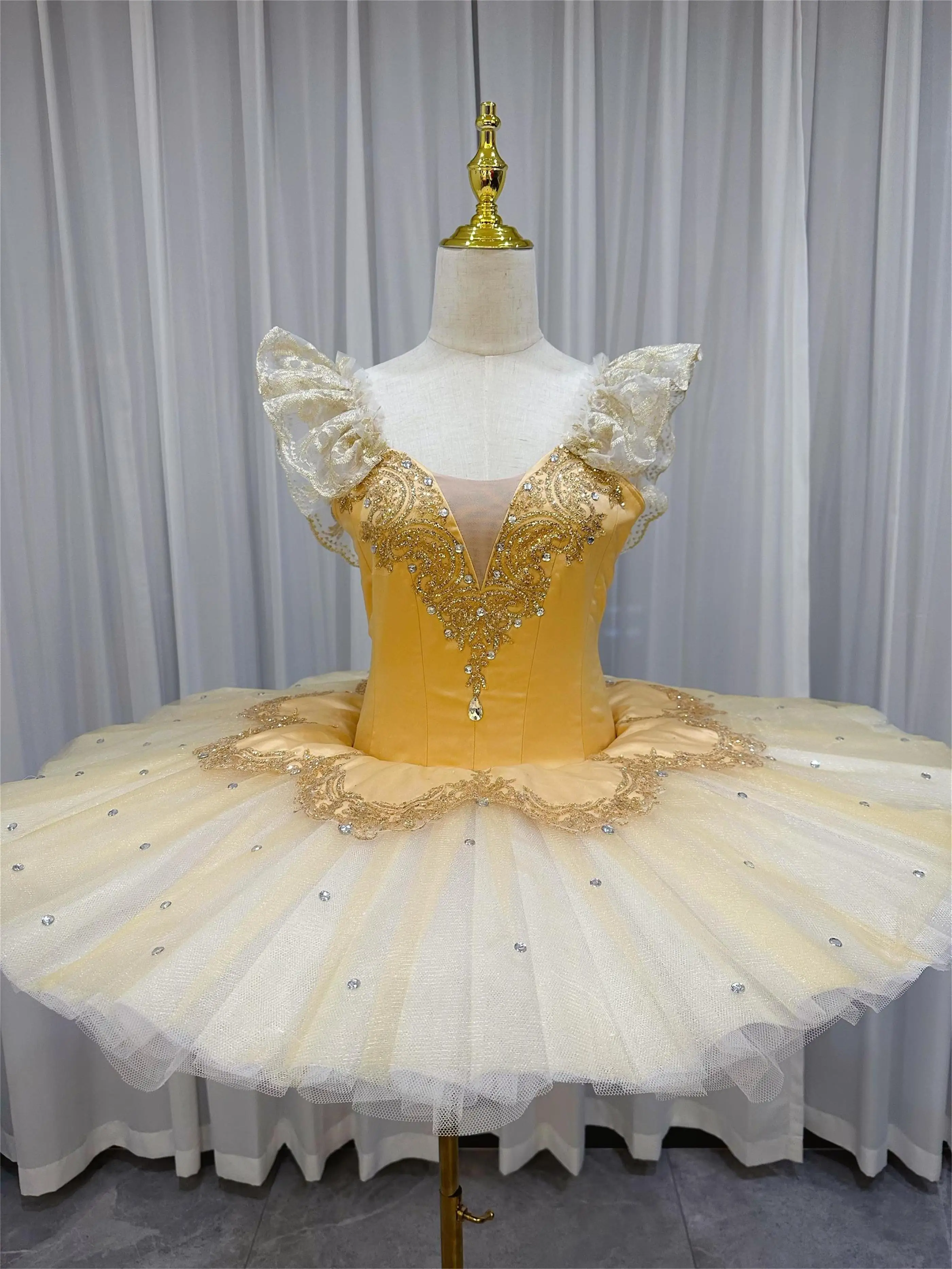 Ballet Tutu Professional Dance Costume Women Girls Child Adult Custom Size Perfomance Competition Dress Stage Dance Wear