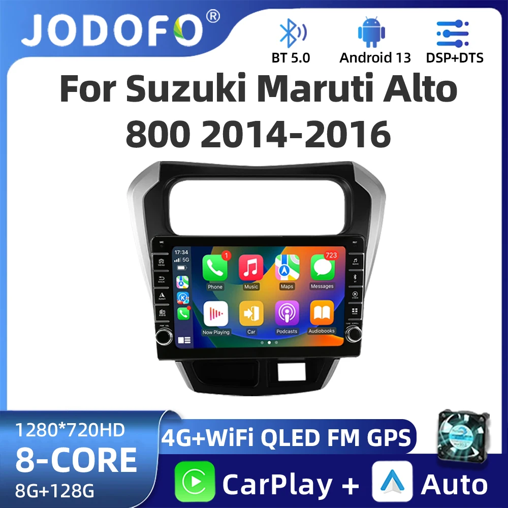 Android 13 Carplay 2 Din Android Auto Car Radio For SUZUKI Maruti Alto 800 2014 Multimedia Player  Navigatio DSP GPS Autoradio