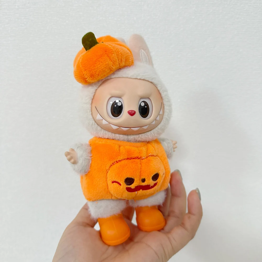 For Labubu Outfit Clothes Hoodies Pumpkin Set Clothing Dolls Accessories For Halloween Cute Decoration Gifts