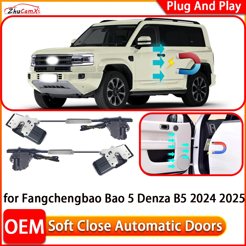 

for Fangchengbao Bao 5 Denza B5 2024 2025 Automatic Electric Soft Close Door Closer Power Closing Door Comfort Closing System