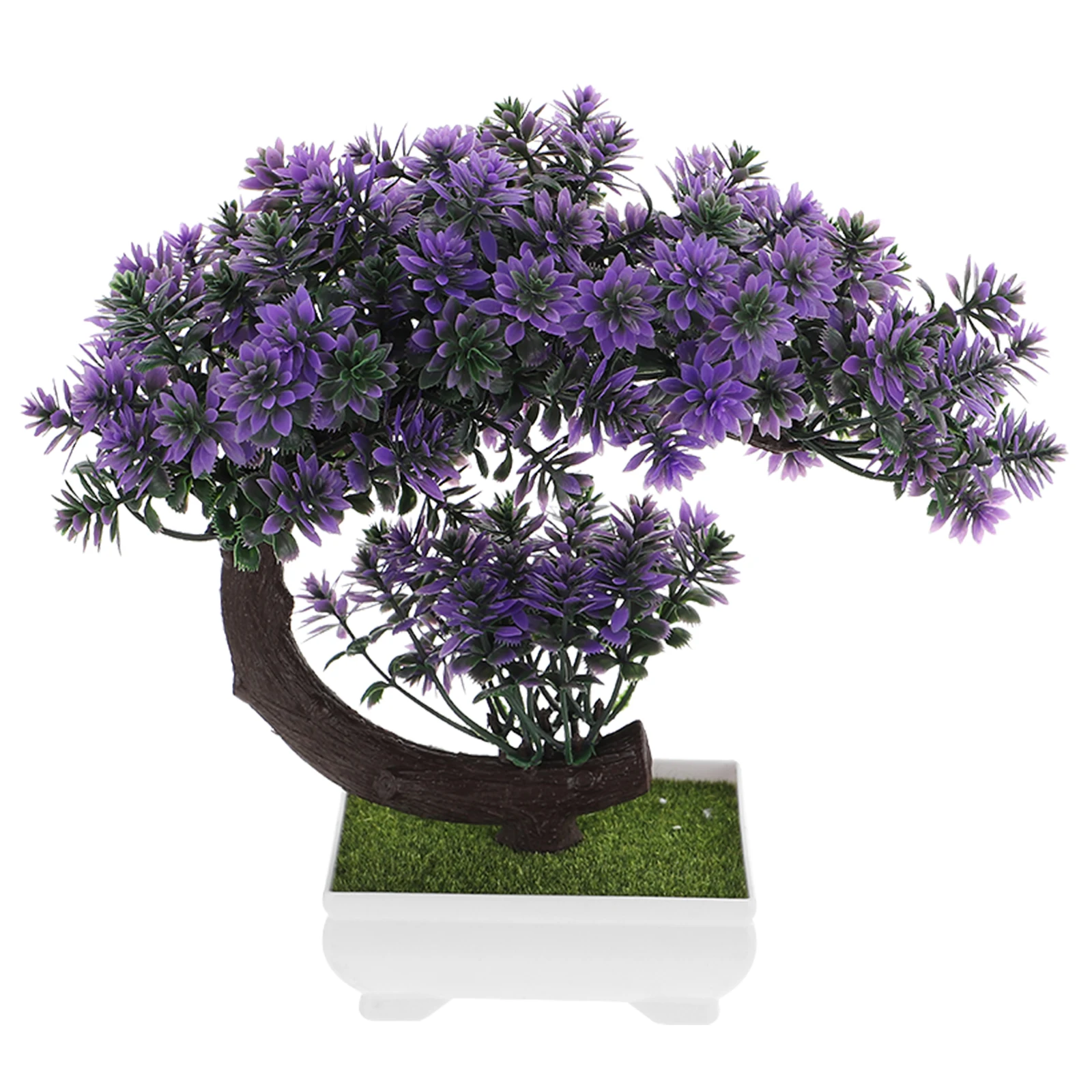 

Artificial Green Potted Plants Indoor Simulation Bonsai Fake Succulent Plastic Tree Decor for Home Office Restaurant