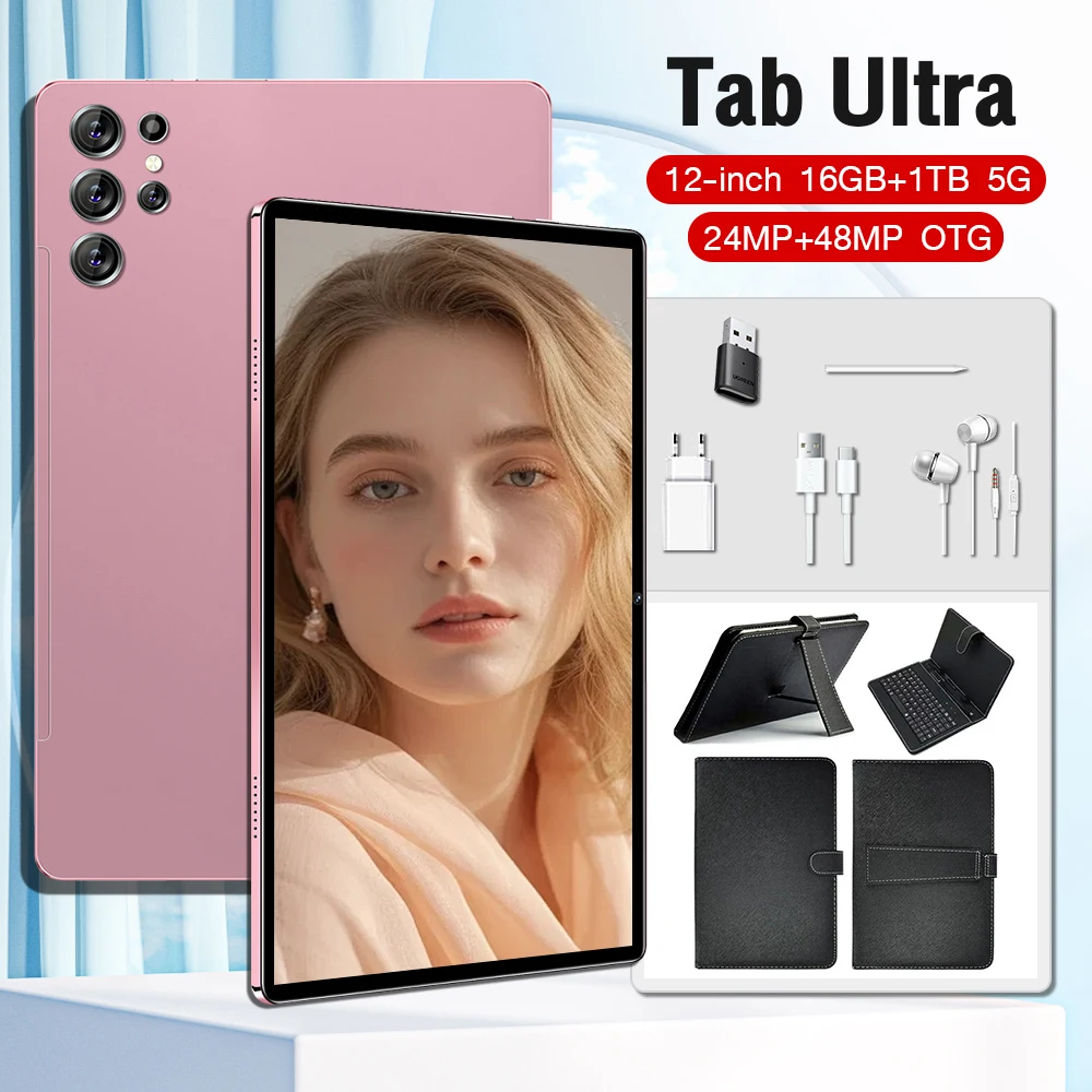 Imagem -03 - Original Novo Tablet Ultra Pad 2024 16g Mais 1tb Android 13 Tablet pc 12 Polegada Snapdragon Gen2 Wifi 5g Comprimidos Aprendizagem Entretenimento