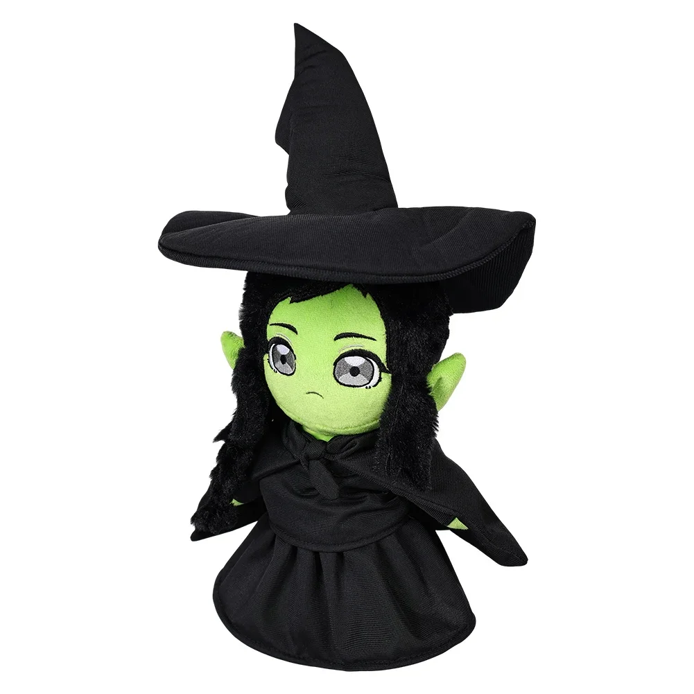40Cm Elphaba Pluche Knuffels 2024 Film Wiked Cosplay Fantasie Mascotte Beeldje Rekwisieten Xmas Verjaardagscadeaus Halloween Feestdecor