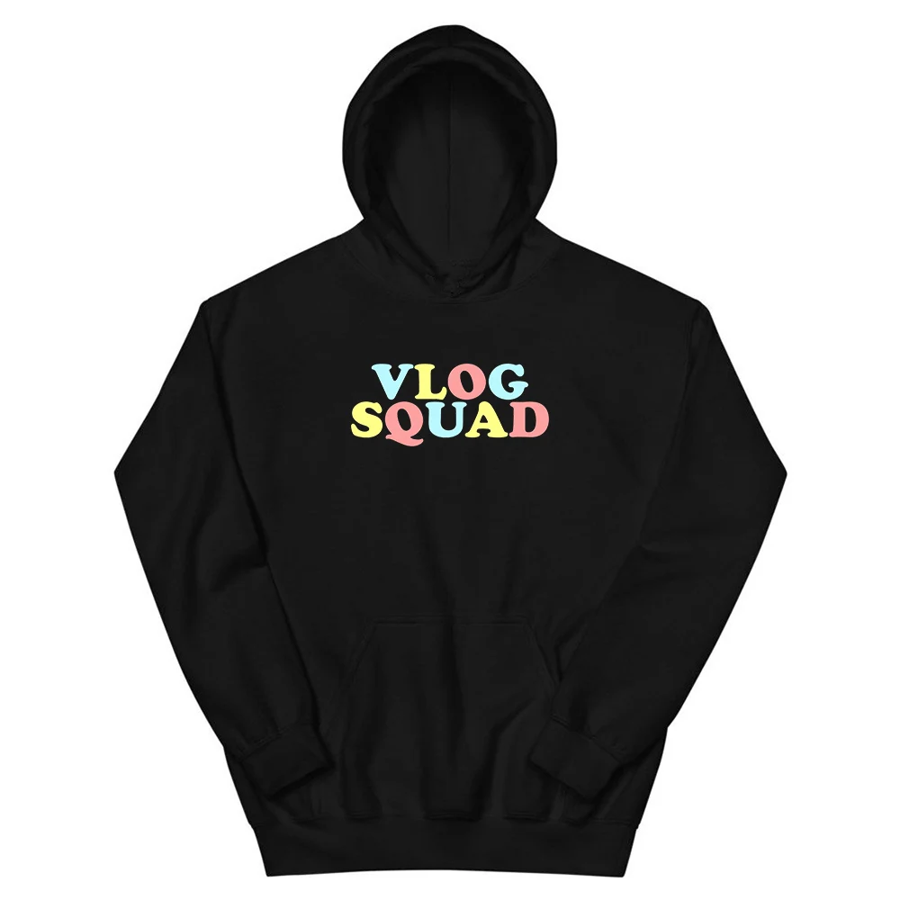 

David Dobrik Hoodie VLOG SQUAD Merch Long Sleeve Sweatshirt Men Women's Hoodie Harajuku Streetwear 90s Youthful Fashion Clothes