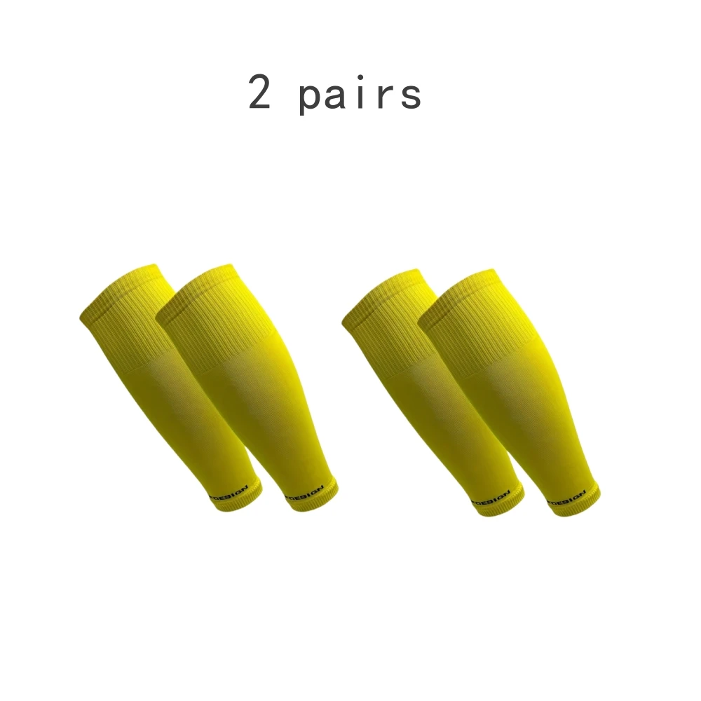 2 pares de protectores de piernas deportivos, cubiertas de compresión para piernas de pantorrilla, carrera y fitness profesionales, pierna de cuerda para saltar para hombres y mujeres