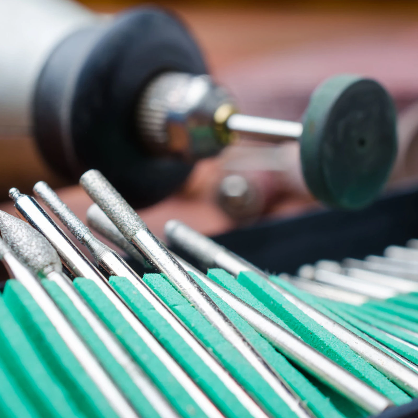 

60 Pcs Diamond Burrs Grinding Head Corundum Polishing Tool Rotary Drill Engraving Carving Plastic Stone