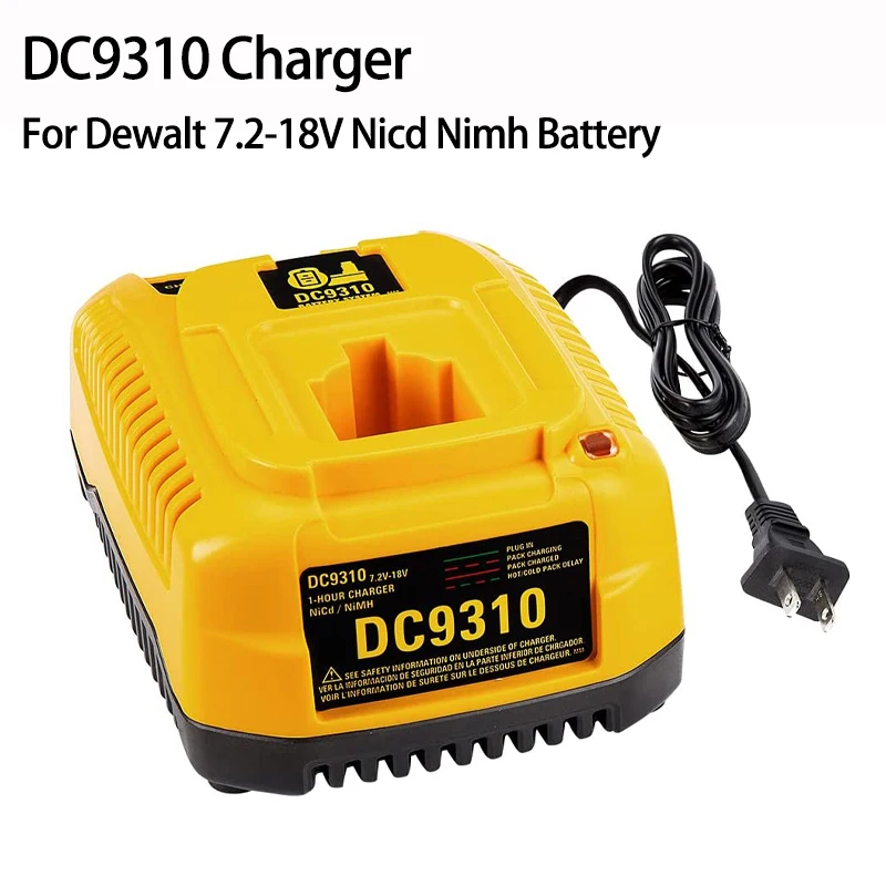 Dc9310 Ni-cd Ni-hm Battery Charger For Dewalt 7.2V 9.6V 12V 14.4V 18V Series DC9096 Electric Drill Screwdriver Accessory DE9310