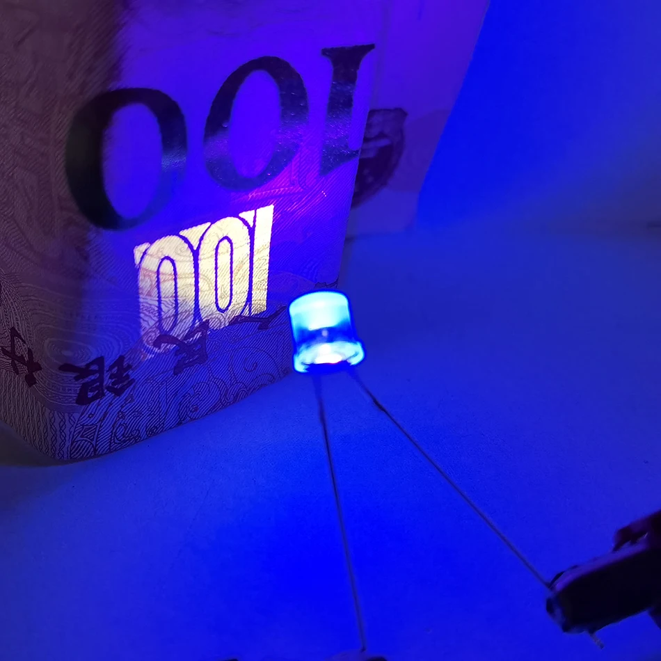 3mm 5mm Flat Top LED Ultra Violet UV light 395nm Purple Lamp 2pin 20mA light-emitting diode 20mA DIY Light Bulb
