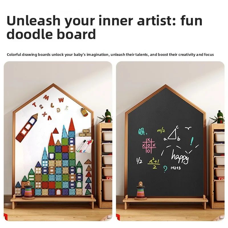 Children's Drawing Board Double-sided Magnetic Drawing Board Baby Home Large-size Floor Drawing Board One Piece of Graffiti