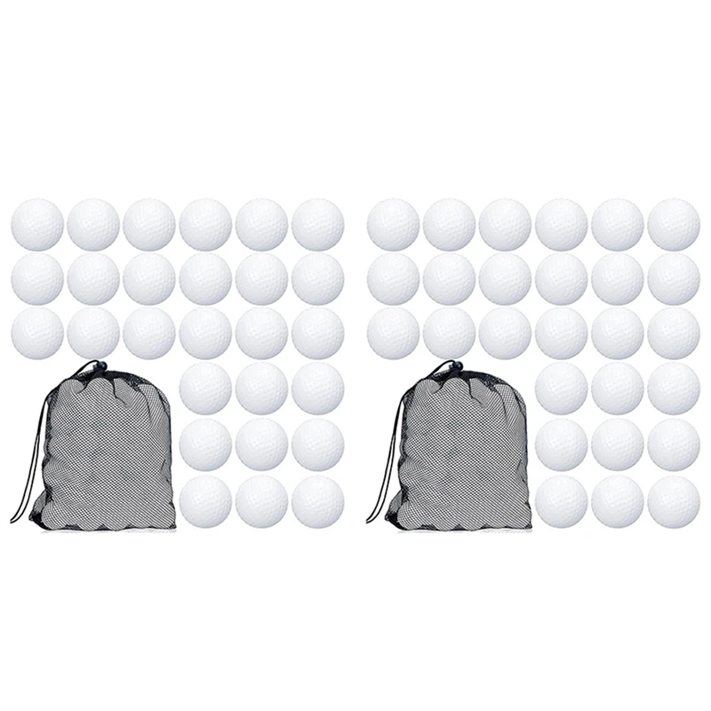 ELOS-200 Pcs Golf Practice Ball Hollow Golf Ball Training Golf Balls With Mesh Drawstring Storage Bags For Training