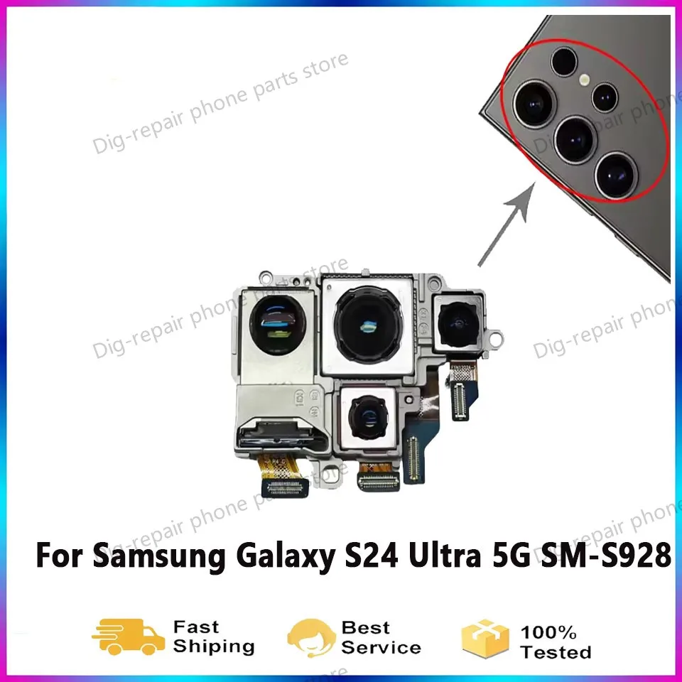 Rear Camera Set For Samsung Galaxy S24 Ultra 5G SM-S928, Telephoto + Periscope + Wide + Main Back Camera Repair Replacement Part