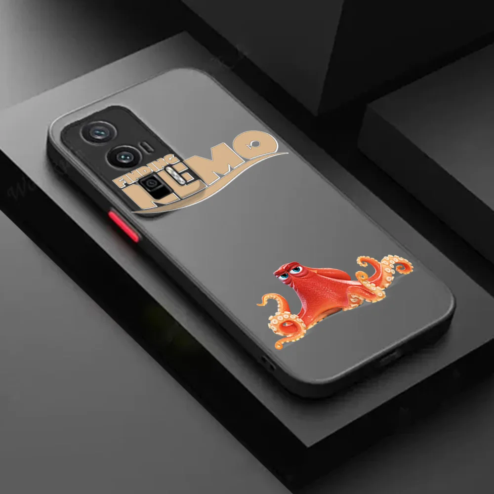 حافظة هاتف شفافة بلوري لهاتف Redmi Note 8T 9 10 10s 10c A1 A2 Mi 10t Poco C40 C50 C51 العثور على غطاء أسود لحماية نيمو