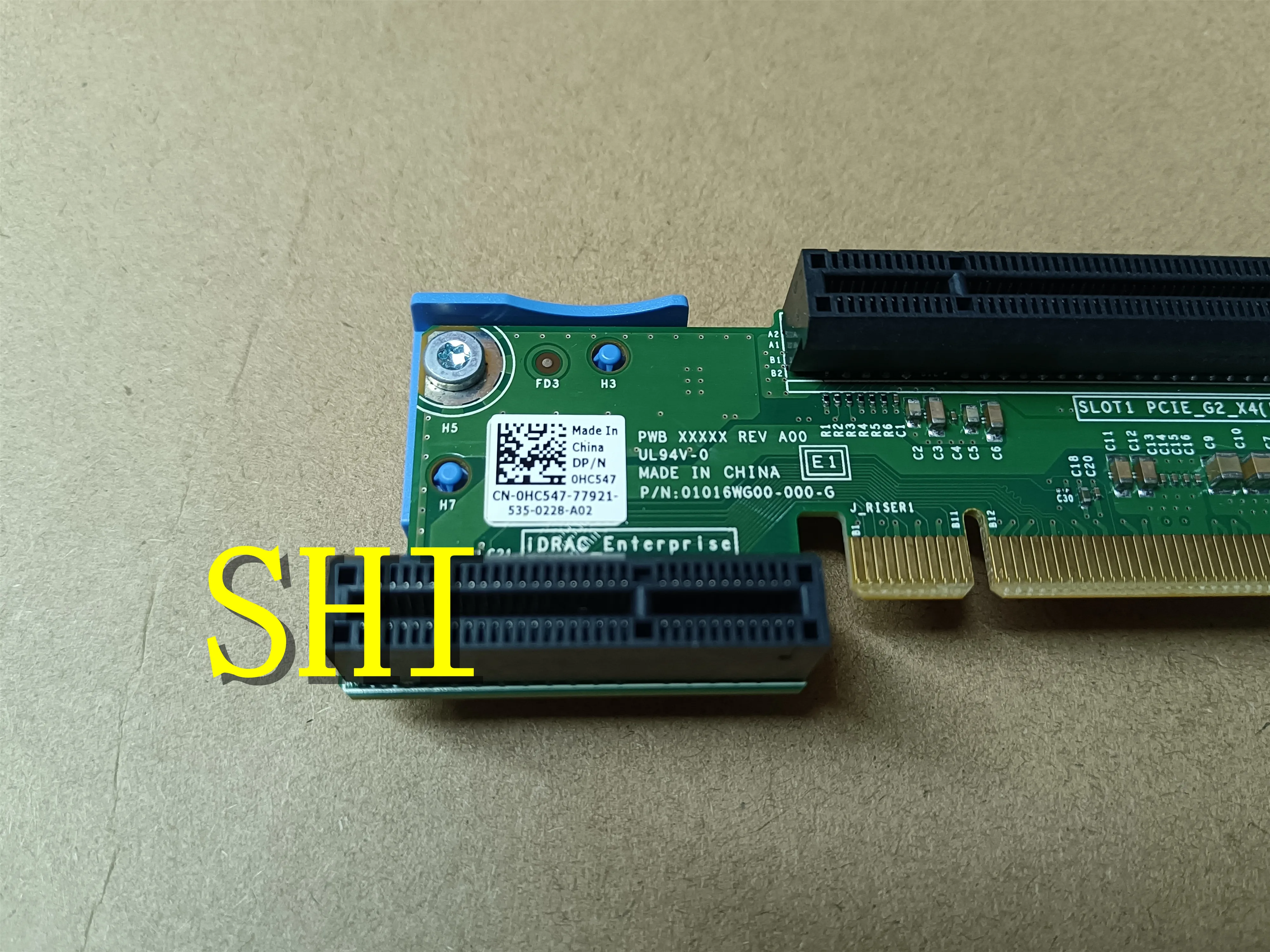 0HC547 Original FOR Dell PowerEdge R320 R420 Server PCIe x4 Riser Board HC547   fully tested