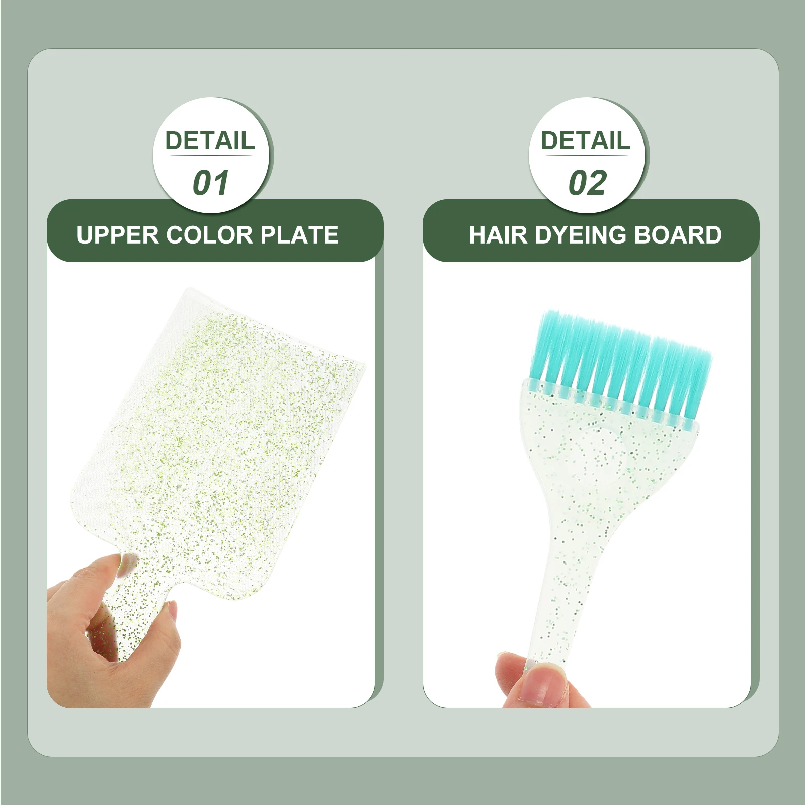مجموعة واحدة من لوحة توزيع تلوين الشعر بتصميم حافة ناعمة لتطبيق صبغ معالجة الزيت أداة تصفيف الشعر الاحترافية في الصالونات